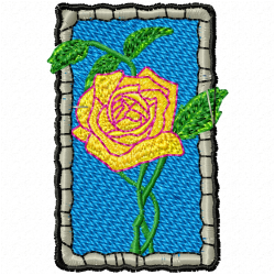 Flowers And Tree Embroidery Design 5